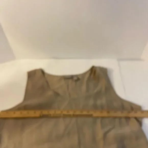 Chicos brown top size 2 large modal blend tank cami - Picture 4 of 6